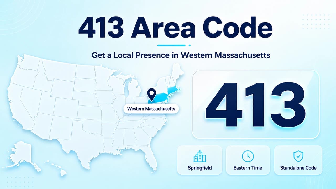Springfield and the Berkshires skyline representing western Massachusetts, home of the 413 area code