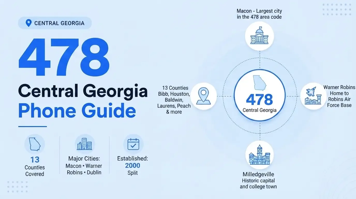 478 Central Georgia Phone Guide covering 13 counties including Macon, Warner Robins, Dublin, and Milledgeville