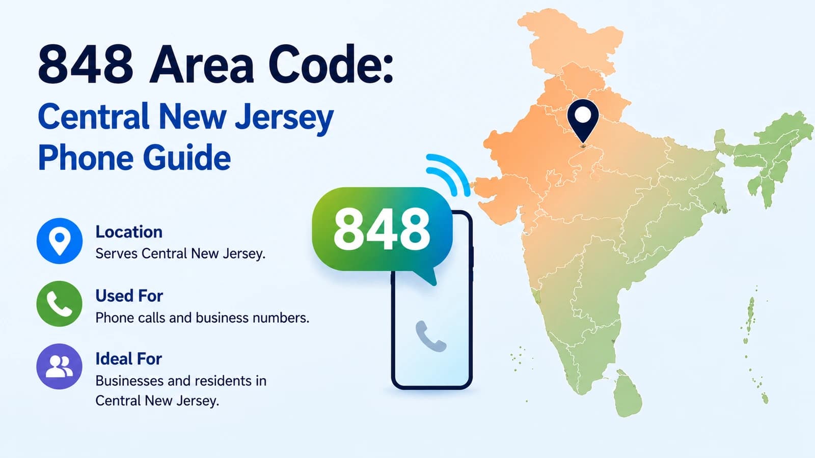 848 Area Code: Central New Jersey Phone Guide