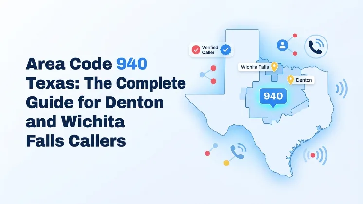 Area Code 940 Texas: The Complete Guide for Denton and Wichita Falls Callers, map of North Texas showing the 940 zone