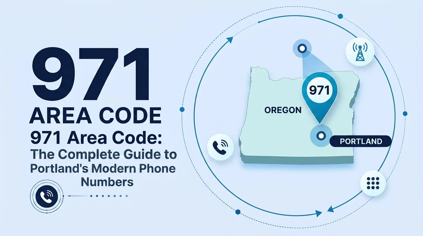 971 area code map of Portland and northwest Oregon covering 10 counties