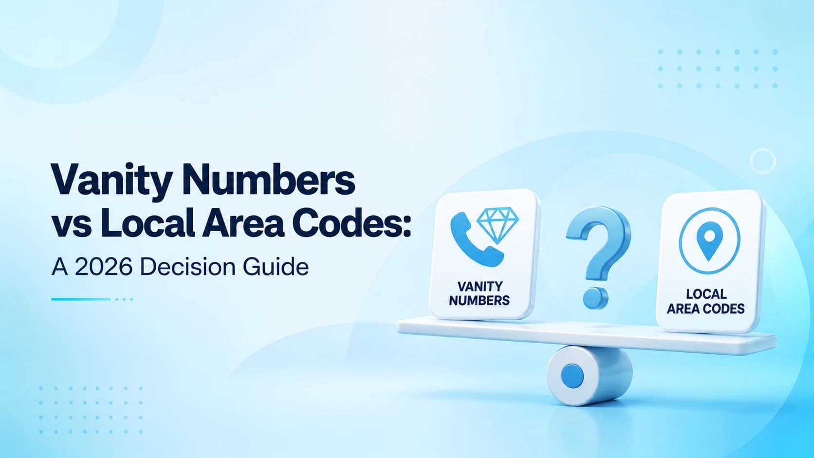 Phone keypad showing a spelled-out vanity number next to a standard local prefix