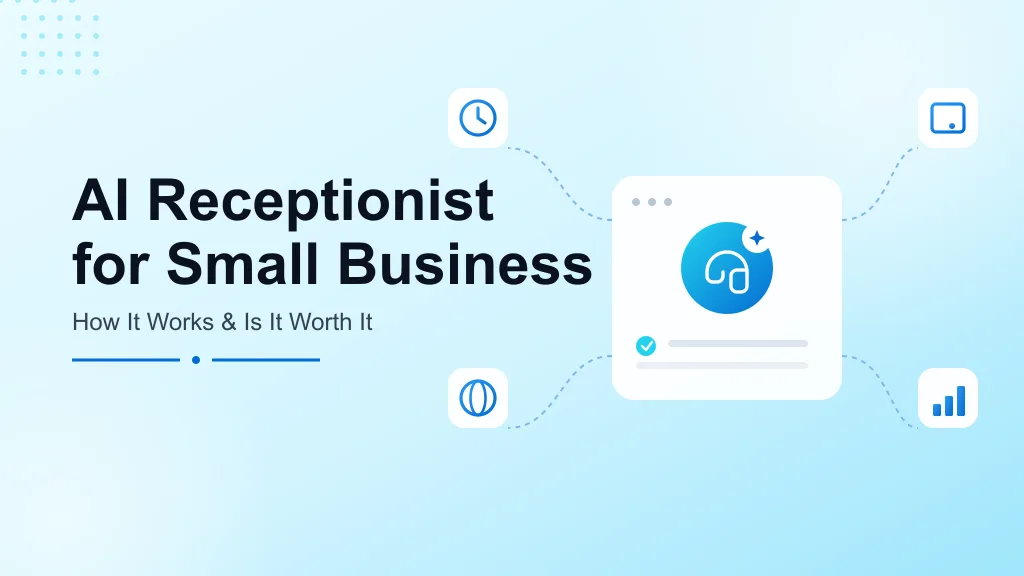AI receptionist for small business: a 24/7 automated call answering system with calendar booking, multilingual support, and call analytics