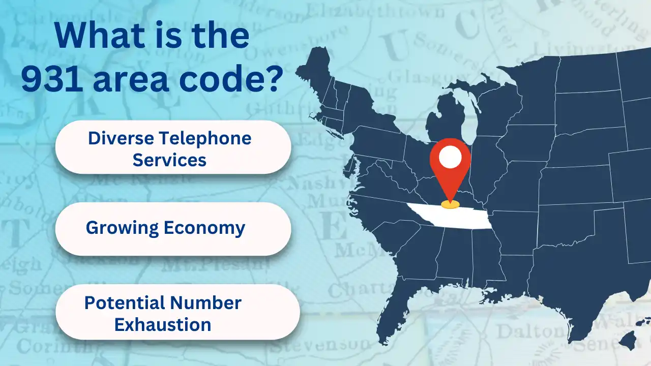 What is the 931 area code?