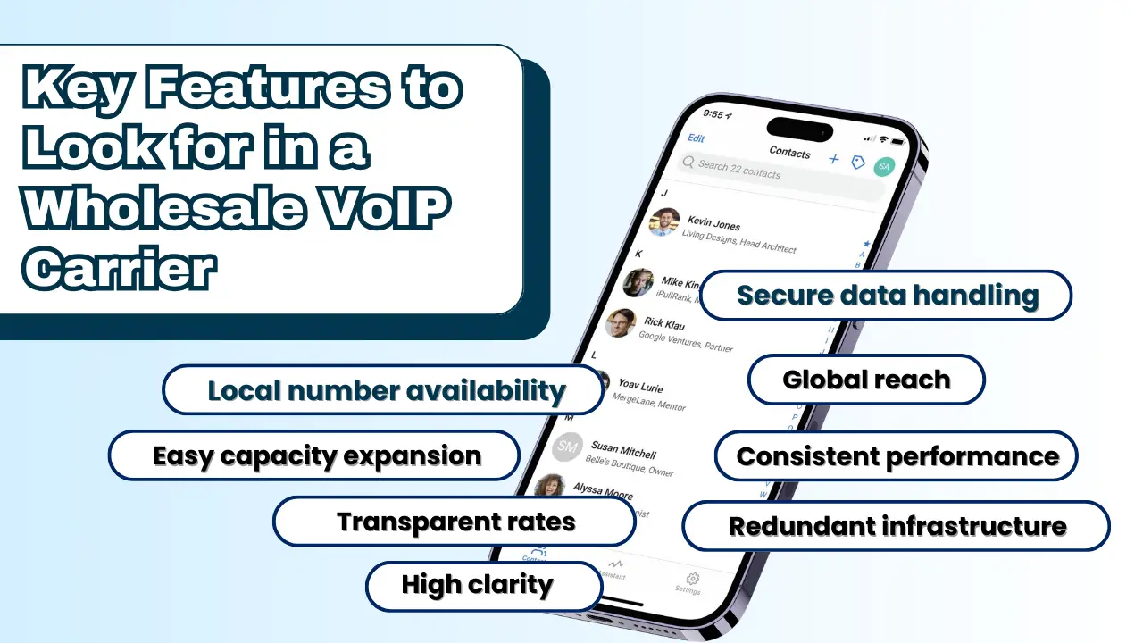 Key Features to Look for in a Wholesale VoIP Carrier