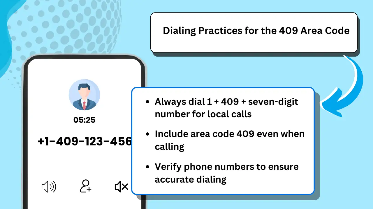 Dialing Practices for the 409 Phone Area Code