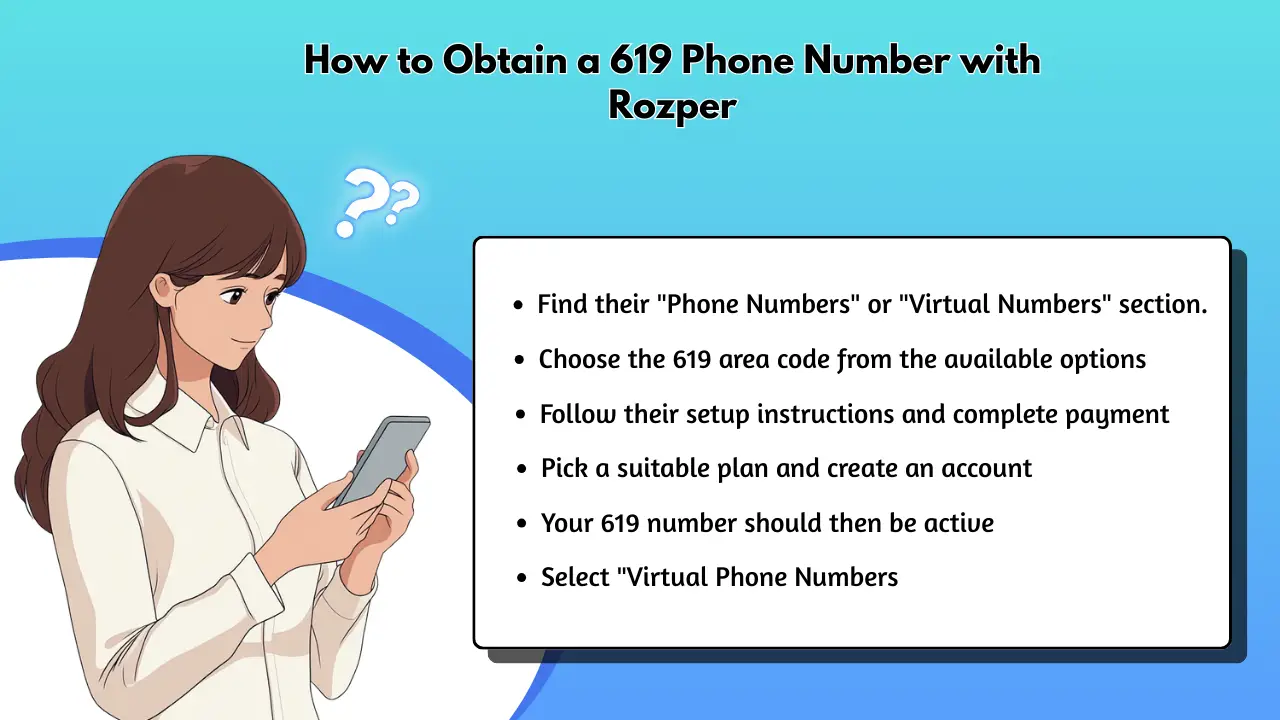 How to Obtain a 619 Phone Number with Rozper