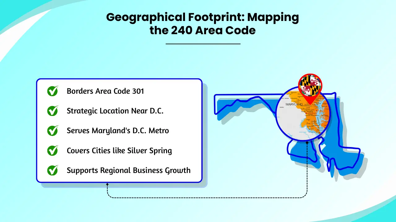 Geographical Footprint_ Mapping the 240 Area Code
