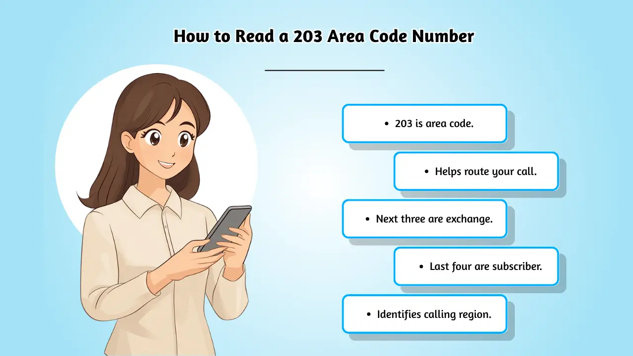 How to Read a 203 Area Code Number