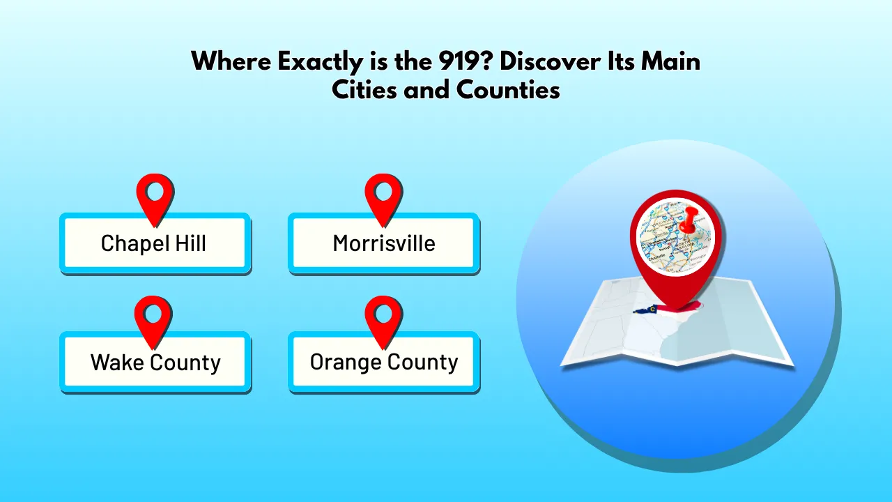 Where Exactly is the 919_ Discover Its Main Cities and Counties